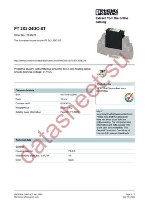 2838228 datasheet  